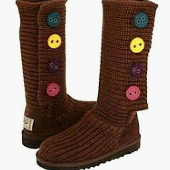 Kid's UGG Australia Crochet Cardy II Boots